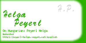 helga peyerl business card